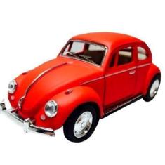 Imagem de Carrinho De Ferro Fusca Clássico Miniatura Coleção - Kinsmart