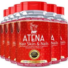 Imagem de 6X Atena Vitamina Para Unhas Fracas E Reduz Queda De Cabelo - Hf Suple