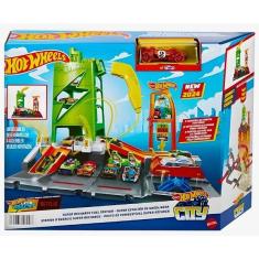 Imagem de Hot Wheels Pista City Conjunto Posto De Recarga HTN79 Mattel