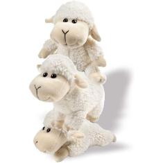 Imagem de Pelúcia Animal Carneiro Cordeiro Pelúcia Brinquedo 3 Pcs