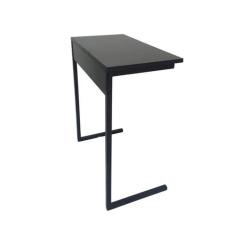 Imagem de Mesa Auxiliar Bancada Estudos Home Office Company - 2023 - Preto/Preto