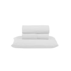 Imagem de Lençol Cama de Solteiro 3 peças 300 Fios Percal 100% Algodão Cama Box 
