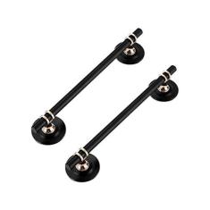 Imagem de CcHhyyt Pacote com 2 puxadores de armário autoadesivos auxiliares de tração de gaveta de metal com puxador de porta deslizante adesivo na alça para geladeiras, guarda-roupas, janelas, descascar e