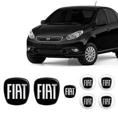 Imagem de 7 Adesivos Emblema Fiat  Grand Siena