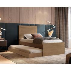 Imagem de Cama Quarto Solteiro Bibox Luara Com Auxiliar - Cambel