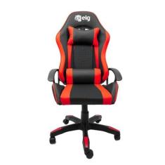 Imagem de Cadeira Gamer Syrax Ergonômica com Ajuste de Altura e Estrutura Reforçada que Suporta 120kg Vermelha - CH36BKRD ELG