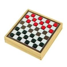 Imagem de Jogo de Tabuleiro Dama E Trilha em Duratex 2 em 1 Souza 7033