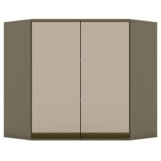 Imagem de Armário Aéreo Cozinha Canto Oblíquo Évelin 2 Portas Ci83 Duna/Cristal