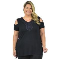 Imagem de Blusa damasco plus size fenomenal