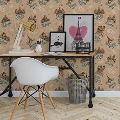 Imagem de Papel de Parede Adesivo Viagem N03007 Rolo de 0,58x3,00