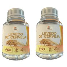 Imagem de Levedo De Cerveja - 60 Cápsulas 400Mg Kit Com 2 Potes