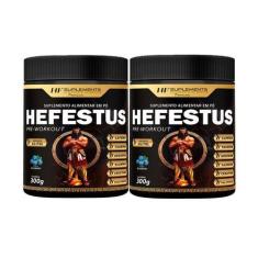 Imagem de 2X Hefestus Pre Treino Hf Suplements Blueberry 300G