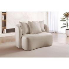 Imagem de Sofá Curvo Orgânico Durabilidade E Resistência - Zurc Decor