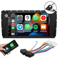 Imagem de kit multimidia android bluetooth carplay + moldura 7 pol toyota hilux 