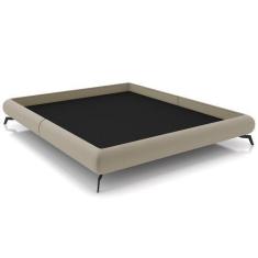 Imagem de Cama Casal King Pés De Ferro Estilo Industrial 210cm Otto P05 Veludo B