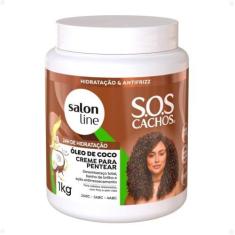 Imagem de Creme Para Pentear Salon Line Sos Cachos Coco Hidratação Nutritiva 1Kg