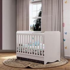 Imagem de Berço Americano Ben 3 em 1 Mini Cama Mini Sofa Branco Carvalho Móveis Peroba