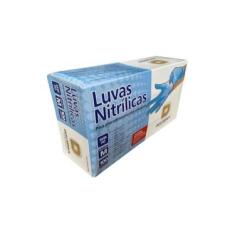 Imagem de Luva Nitrilica Procedimento Azul Sem Pó Descarpack Tamanho M