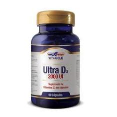 Imagem de Vitamina Ultra D3 2.000ui Vitgold - 60 cápsulas