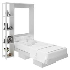 Imagem de Cama Retratil De Parede Solteiro CM8013 Branco Tecno Mobili