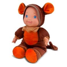 Imagem de Boneco Carinhoso Macaco Marrom 29 cm Antialérgico