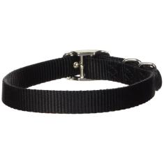 Imagem de Coleira para cães Hamilton Deluxe Nylon Single Thick 1,6 x 45 cm preta