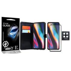 Imagem de Capa Carteira + Vidro 3d + Pel Camera Moto G 5G Plus 6.7 XT2075 - Cell