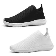 Imagem de Kit 2 Tênis Meia Masculino Casual Leve Moderno Caminhada Academia - EX