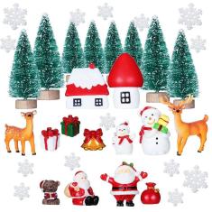 Imagem de Enfeites de Natal em miniatura Sumind 41 unidades com pinheiros
