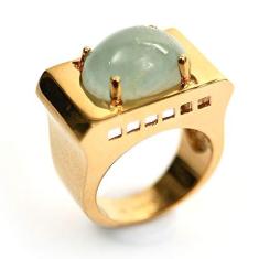 Imagem de ANEL ÁGUA MARINHA DOURADO - FABRIZIO GIANNONE