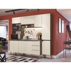 Imagem de Cozinha Completa Modulada Athena 4 Peças 10 pt 3 gv Itaúba Crema