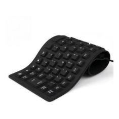 Imagem de Teclado Flexível De Silicone Usb Dobrável Notebook Pc Tablet - silix