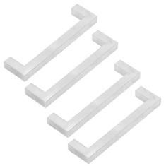 Imagem de Melhoria da Casa Puxadores de Ferragens para Portas de Móveis Gavetas de Mesa Design Clássico 201 Pacote de Aço Inoxidável Com 4 Puxadores de Armário de Cozinha Decorativos