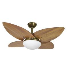 Imagem de Ventilador De Teto Infinity Lótus Verde Fumê 4 Pás Freijó 110 V 1025
