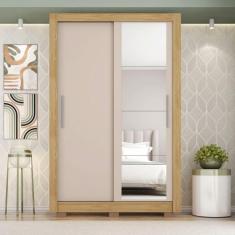 Imagem de Guarda Roupa Arapongas 2 Portas De Correr E 2 Gavetas Mel/off/cacao