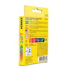 Imagem de Massinha Soft Conjunto Com 6 Cores 90g Acrilex Kit 12 Caixas