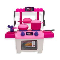 Imagem de Mini Fogão Brinquedo com Acessórios, Pia e Mesa Removíveis