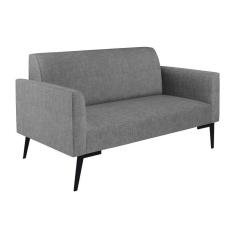 Imagem de Sofá Namoradeira Pés Villach Marisa Linho Grafite A26 D03 - D'rossi