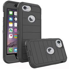 Imagem de Asuwish Capa de telefone para iPhone 6/6s/7/8 capa de celular híbrida resistente à prova de choque rígida protetora à prova de quedas acessórios móveis para serviço pesado i Phone7case Phone8case Six