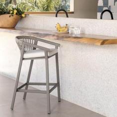 Imagem de Banqueta Refúgio Cabecasa Madeiramadeira Champanhe/Quaker areia