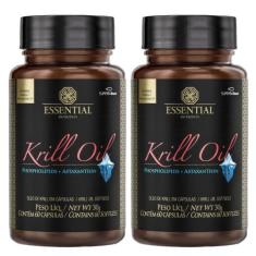 Imagem de Kit 2X Krill Oil Ômega 3,6 e 9 (60 Cápsulas 30g) - Essential - Essenti