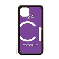 Imagem de Elementos Químicos Tabela de Período Metais Cromo Cr para iPhone 12 Pro Max Capa para Apple Mini Mobile Case Shell