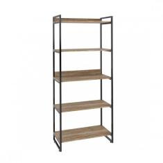 Imagem de Conjunto Home Office Industrial 3 Peças 1 Escrivaninha 1 Estante E 1 Gaveteiro Kuadra Compace Carvalho