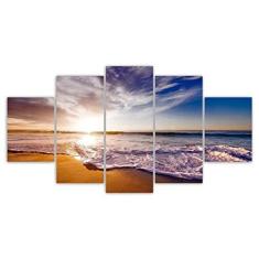 Imagem de Quadros Decorativos Mosaico MDF Pôr do Sol  115x60cm