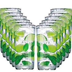 Imagem de Jogo Copos Água Suco Mirage Long Drink Vidro 300ml 12 Pcs