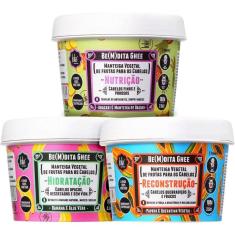 Imagem de Cronograma Capilar Bemdita Ghee Lola Cosmetics 3 Itens