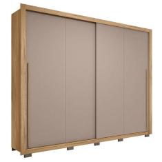 Imagem de Guarda Roupa Casal 2 Portas De Correr 245cm Praticus Buriti Fendi Caemmun