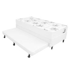 Imagem de Colchão Solteiro Mega Light Branco + Bicama Box com Auxiliar em Espuma - 078x188