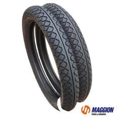 Imagem de Par Pneu Street Crypton 60/100-17+275-17 Maggion + Câmaras