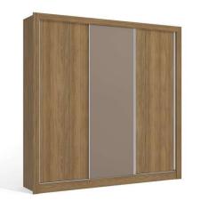 Imagem de Guarda-Roupa Casal Hanna 3 Pt 2 Gv Nogueira E Fendi - Kappesberg